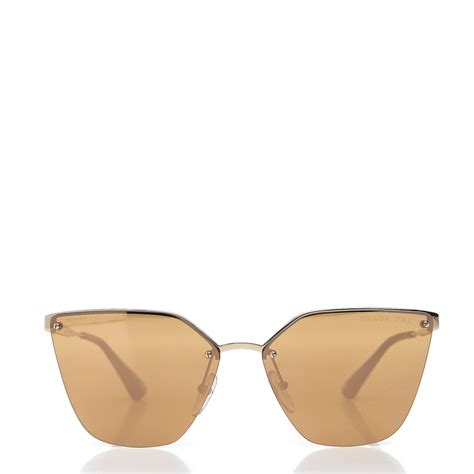 prada spr68t gold|PRADA Polarized Cat Eye Sunglasses SPR 68T Gold.